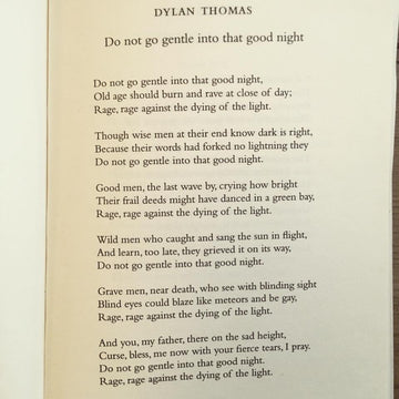 POEM A DAY: DYLAN THOMAS