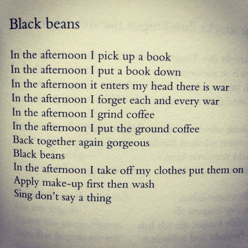 POEM A DAY: BLACK BEANS