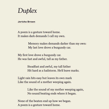 POEM A DAY: JERICHO BROWN