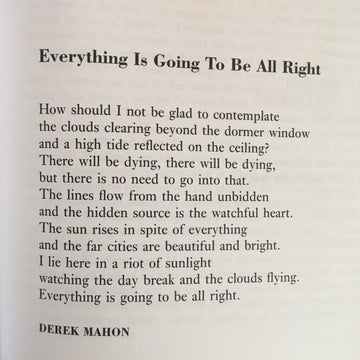POEM A DAY: EVERYTHING IS GOING TO BE ALL RIGHT