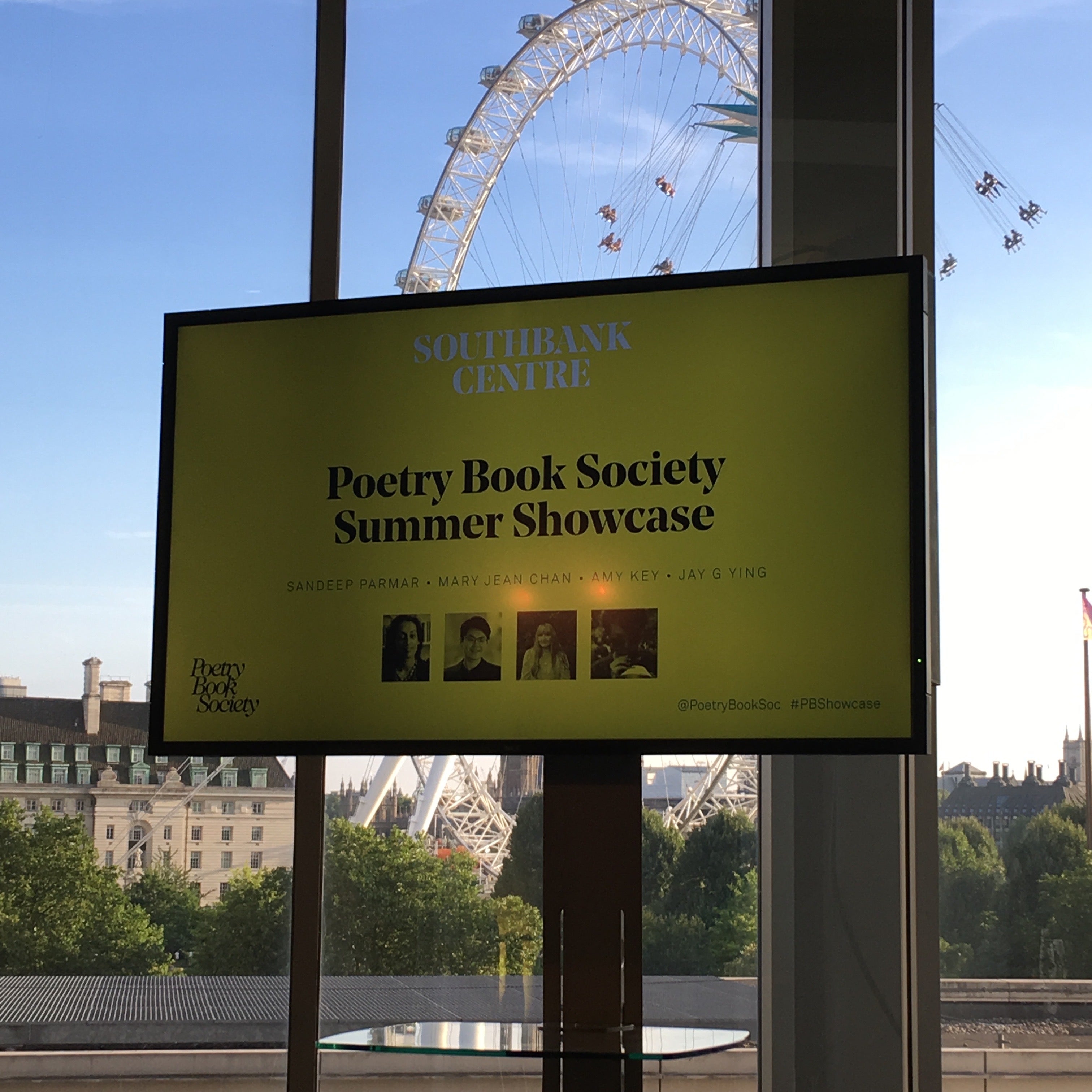 SUMMER SHOWCASE AT THE SOUTHBANK - The Poetry Book Society