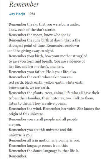 A POEM FOR EARTH DAY