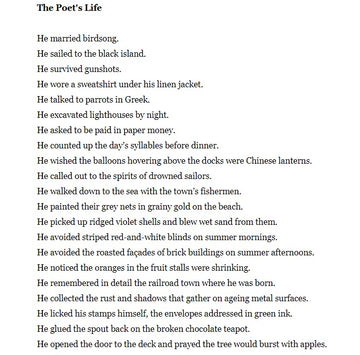 A POET'S LIFE BY RANJIT HOSKOTE