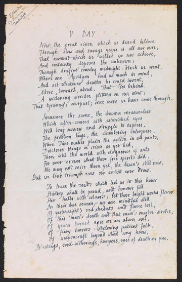 VE DAY POEM