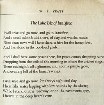 POEM A DAY: W B YEATS