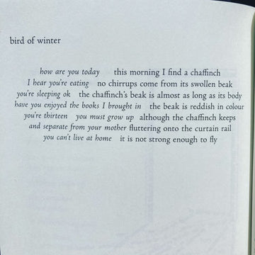 POEM OF THE WEEK: BIRD OF WINTER