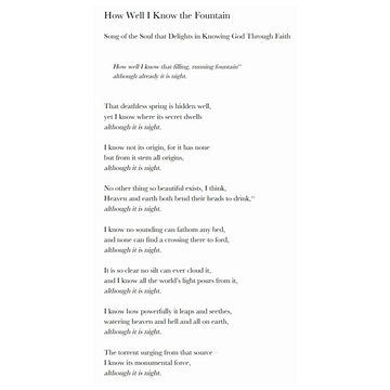 Poem of the Week