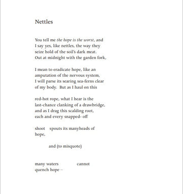 POEM OF THE WEEK: NETTLES