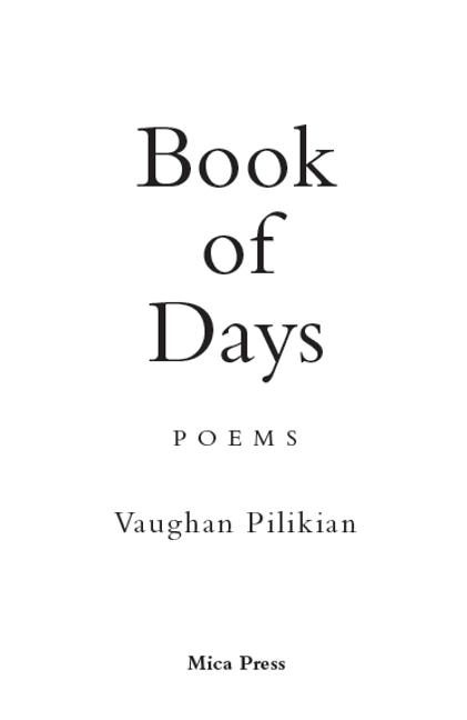 Book of Days by Vaughan Pilikian