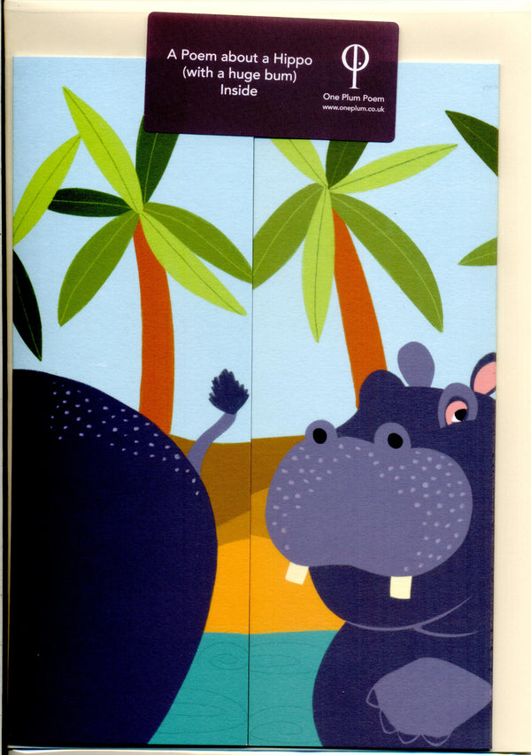 Hippopotamus Poetry Card for Children